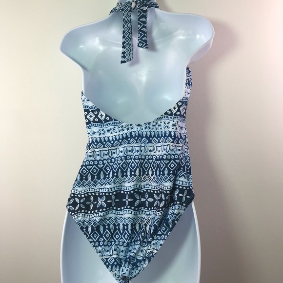 Jantzen Blue Gem One Piece Halter Swim Suit 369-4 - Picture 4 of 5